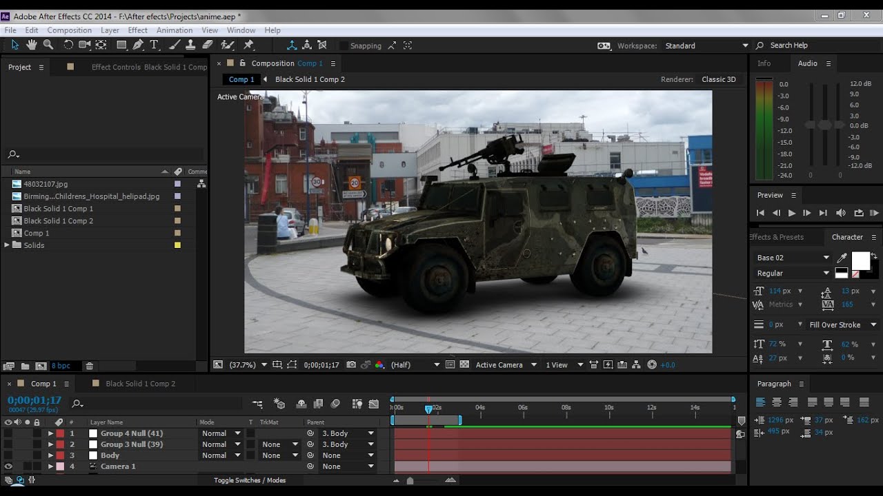 element 3d after effects free
